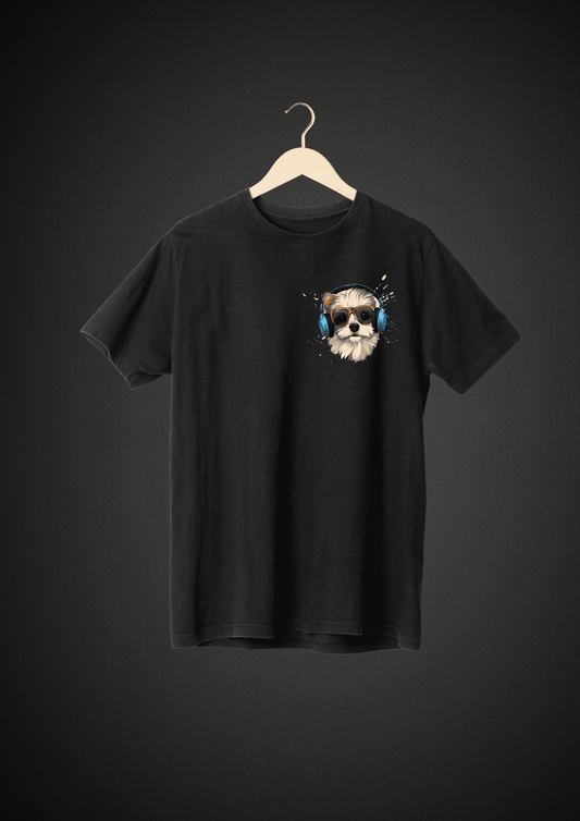 AS ABSTRACT DOG FACE TEE